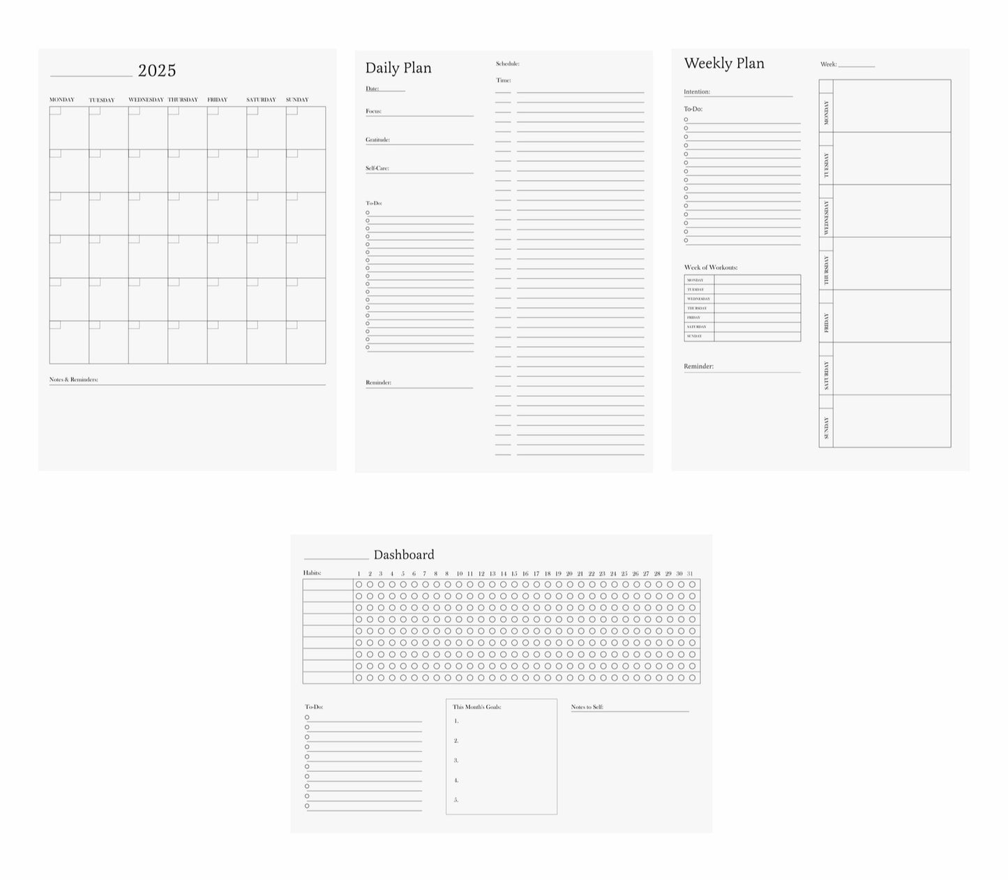 Ultimate 2025 Planner - Master Your Year of Success