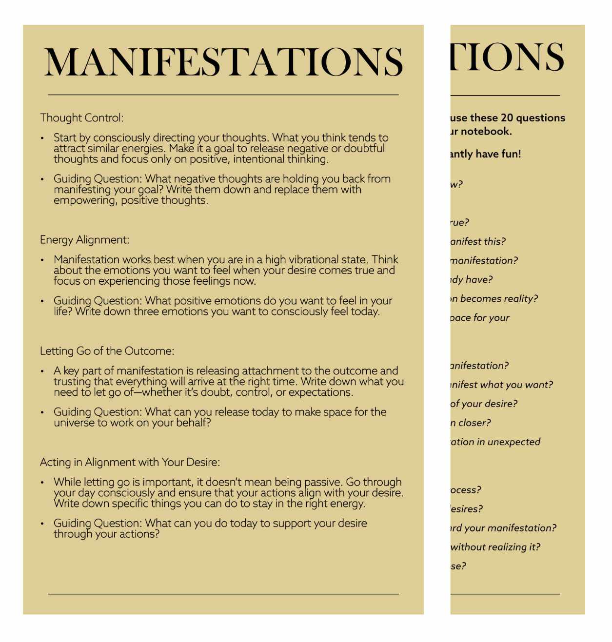 Manifestation Journal – Includes Free PDF with Manifestation Prompts