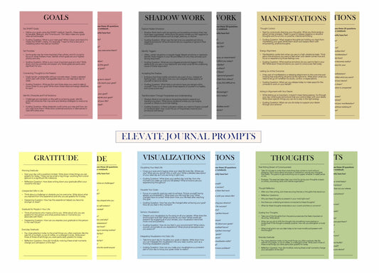 PDF Elevate Journal Prompts bundle (english)